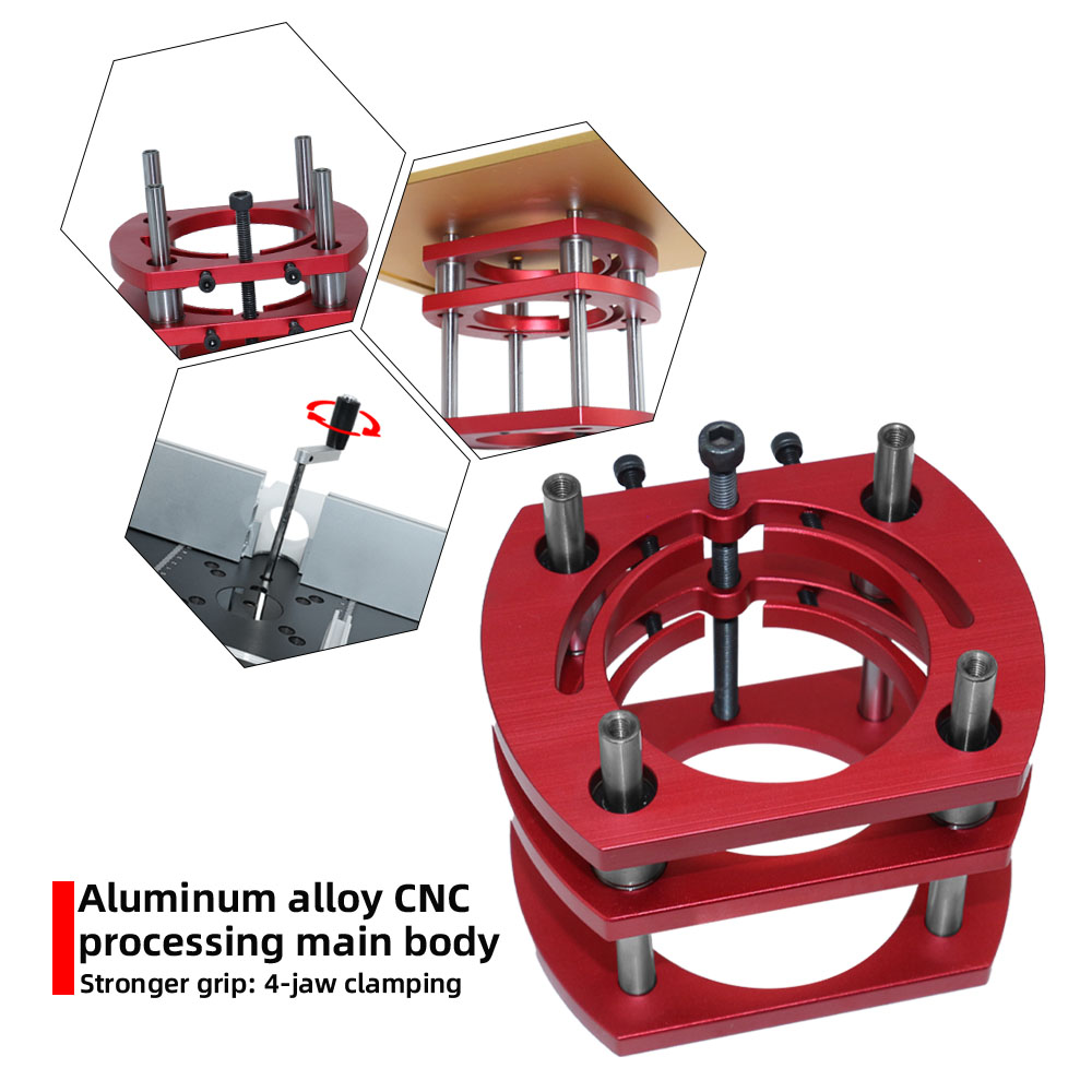 Inzetplaat voor houtbewerkingsfreestafel, hefbasis, freeslift voor motoren met een diameter van 65mm inch, voor houtfreeswerkbanken.