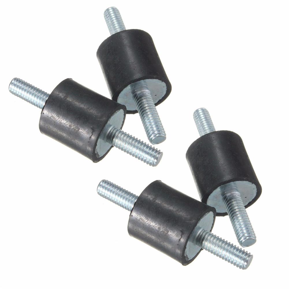 Amortiguador de goma para motores diésel/gasolina, aislador M6, generador antivibración, bobinas de silenciador de escape, 4 Uds.