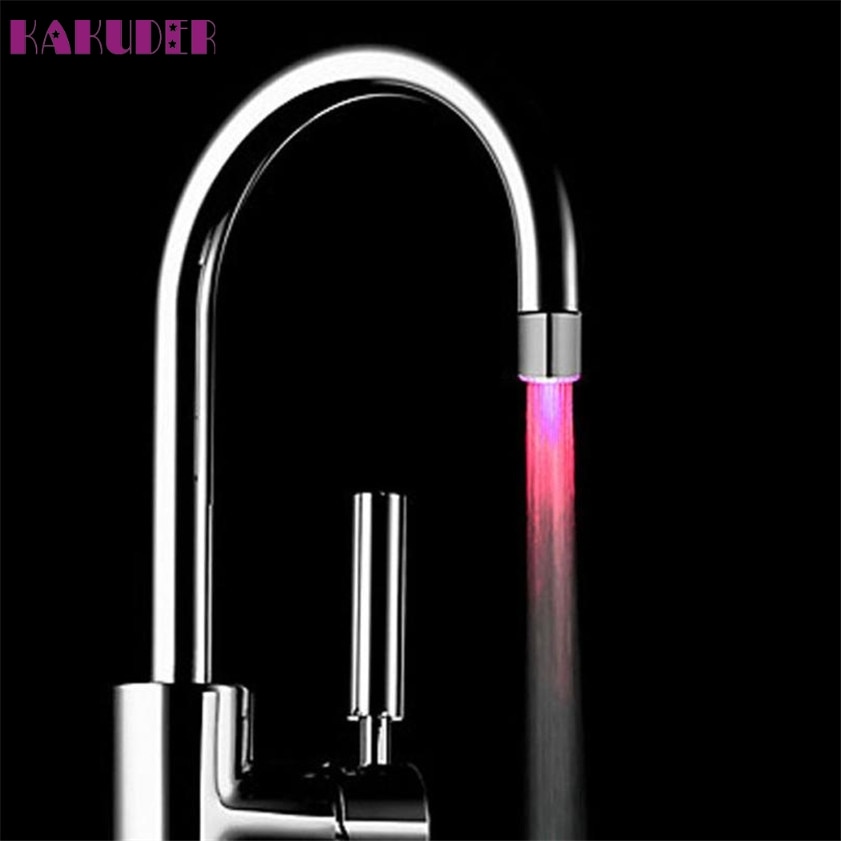 Romantische 7 Farbe Ändern LED Licht Dusche Kopf Wasser Bad Heimat Schlecht glühen