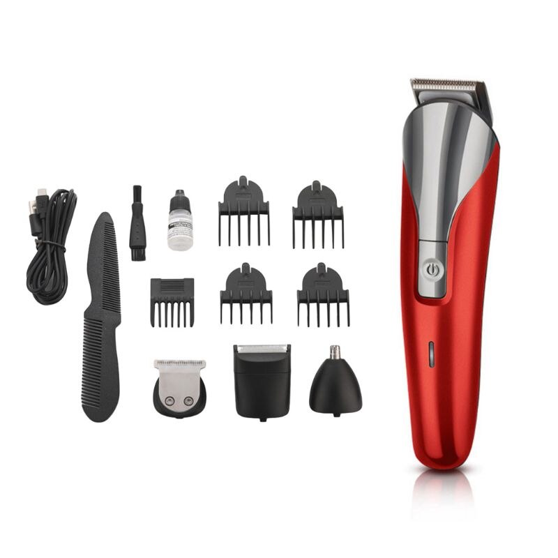 1Set Multi-function Beard Shaver Sideburns Nose Hair Trimmer Men Grooming Kit 95AC
