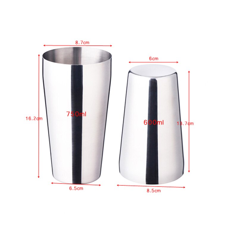 Stainless Steel 750/600ml Cocktail Shaker With Wine Rack Wine Shaker Mixer For Bar Party Tools Bar Accessories: 750 600ML Cup