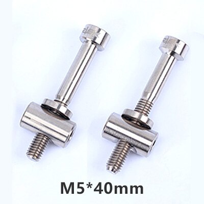 2 stücke M5x30/40mm Sitz Post Schrauben Titan Legierung Thomson Sattelstütze Befestigung Bolzen Ti Fahrrad Schrauben Bike Teile schwarz Gold Regenbogen: M5x40mm Titanium