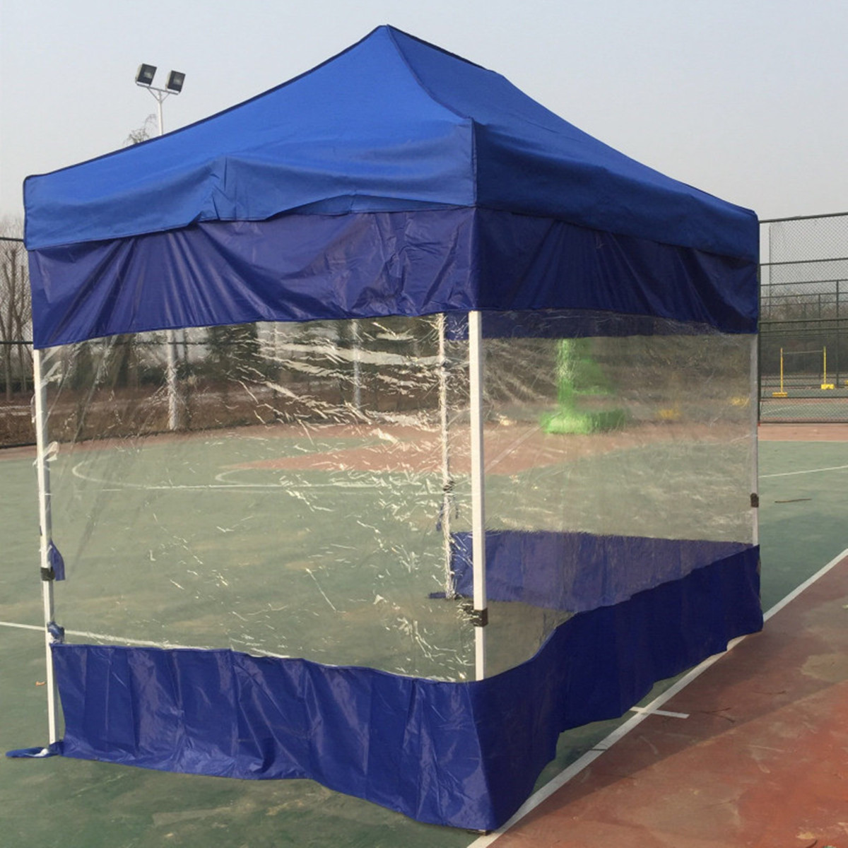 Polyester Canopy Side Wall Carport Garage Enclosure Shelter Tent Party Sun Wall Sunshade Shelter Tarp Sidewall Sunshade 6/8M