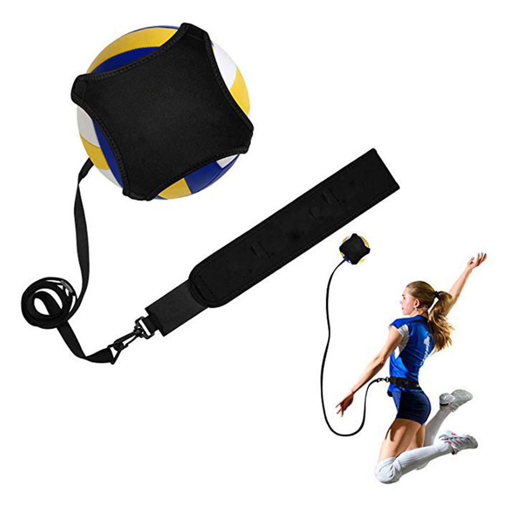 Volleyball træningsudstyr hjælp solo træner med justerbart bælte til begyndere træner serverer spike træning