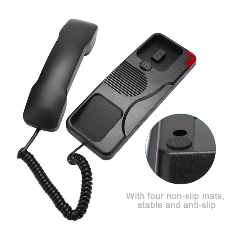 Hotel Business Telephone Extension No Caller ID Home Phone Waterproof For Hotel Family Bathroom Black
