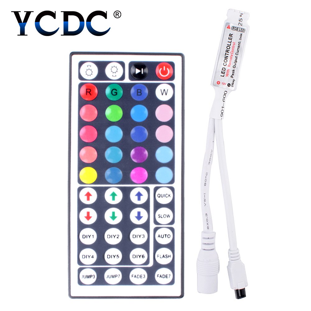 SMD 5050 3528 2835 RGB LED streifen Licht Band zubehör DC 12V 24Schlüssel / 44 schlüssel RGB IR RF fernbedienung Für RGB LED streifen: Mini 44 Schlüssel