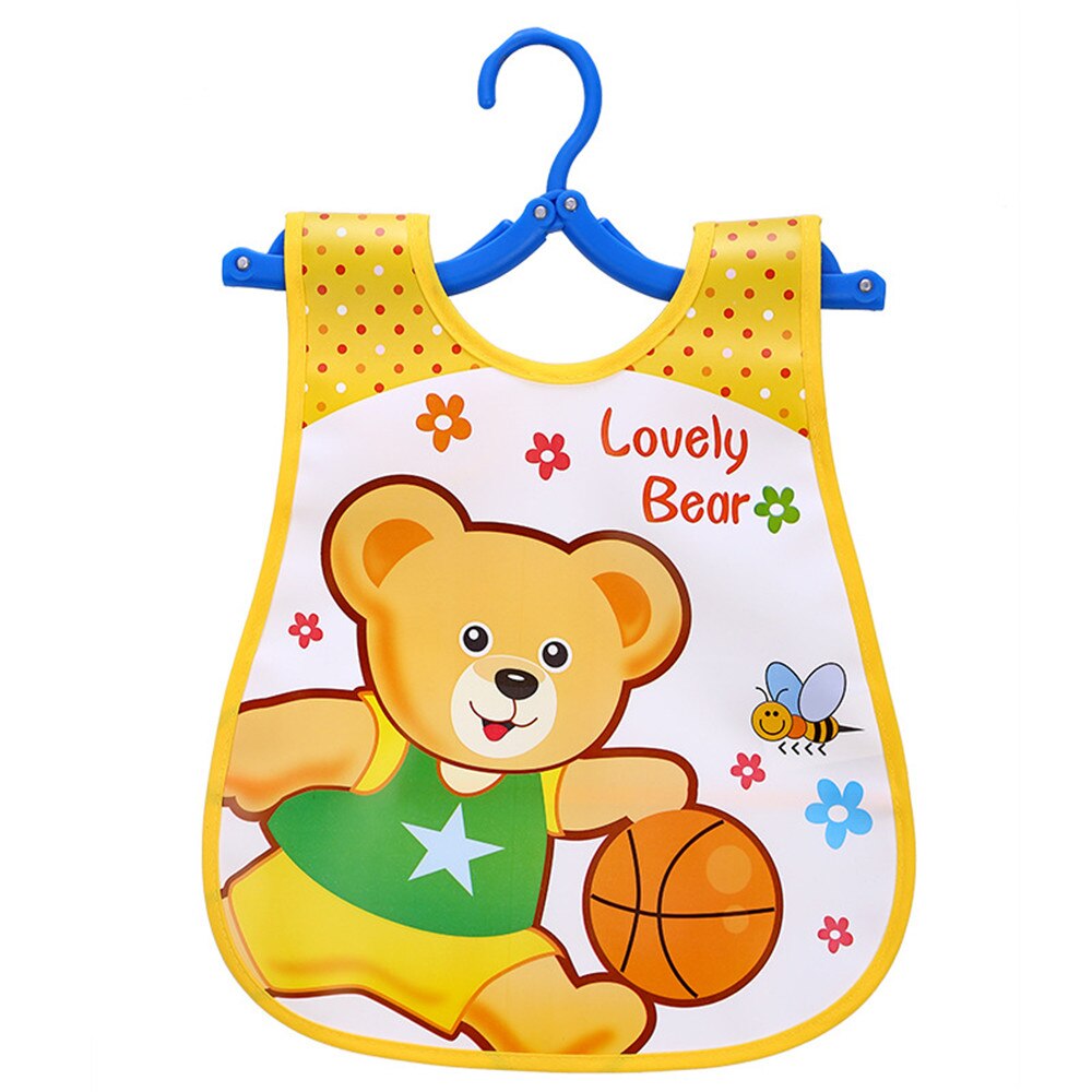 Afille Slabbers Cartoon Print Baby Spullen Plastic Waterdicht Verstelbare Baby Schort Lunch Voeden Kleding Unisex Baby Accessoires: 18