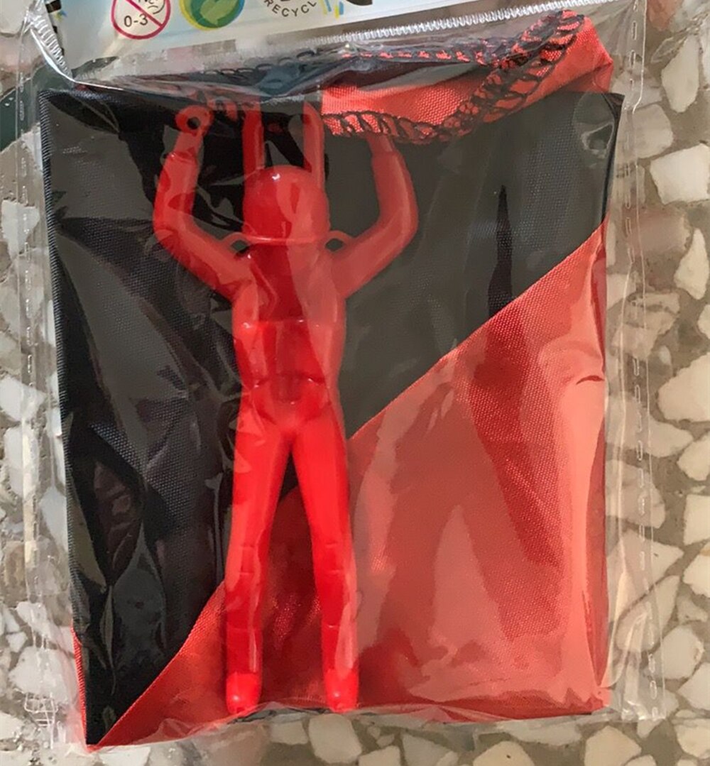 Hand Gooien Mini Soldaat Parachute Grappig Speelgoed Kid Outdoor Spel Educatief Speelgoed Fly Parachute Sport Voor Kinderen Speelgoed: Rood