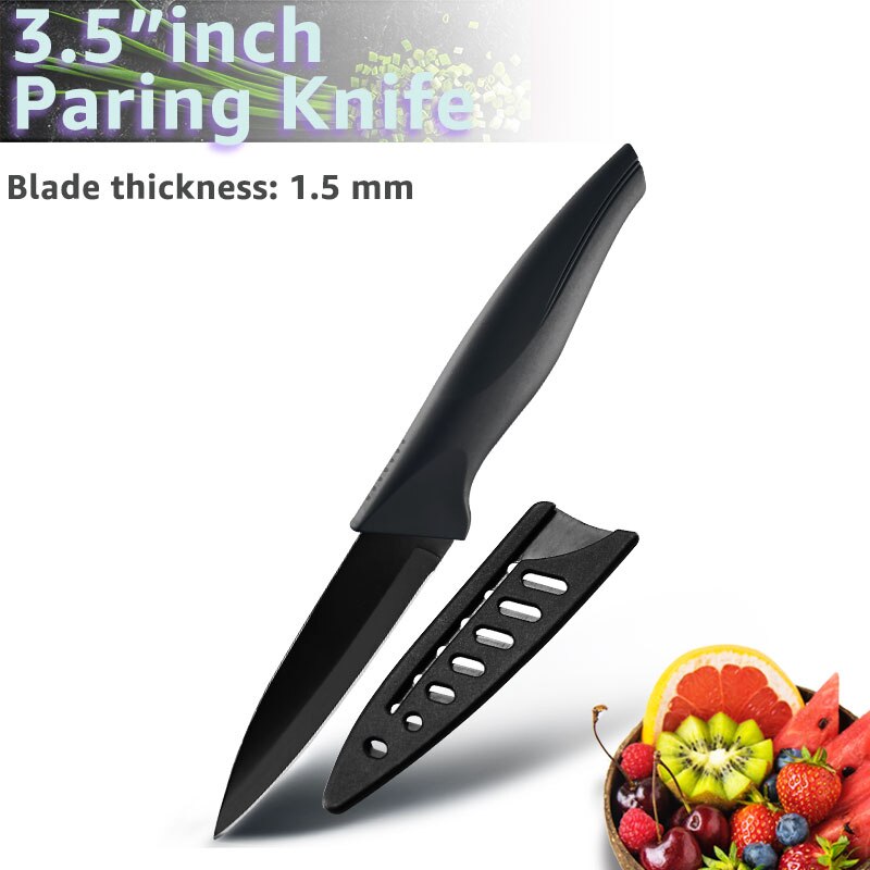 Küche Messer 3,5 5 7 8 zoll 1-6 einstellen Koch Edelstahl Nicht Stock Klinge X50CrMov15 Brot Schneidemaschine Dienstprogramm Santoku Messer: 3.5Zoll schälen Messer