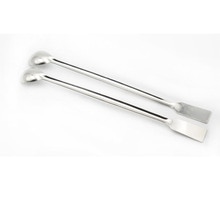 20cm Length Double End Reagent Stainless Steel Lab Sampling Kitchen Spoon Spatula Tool Coffee Tea Drinkware Kitchen