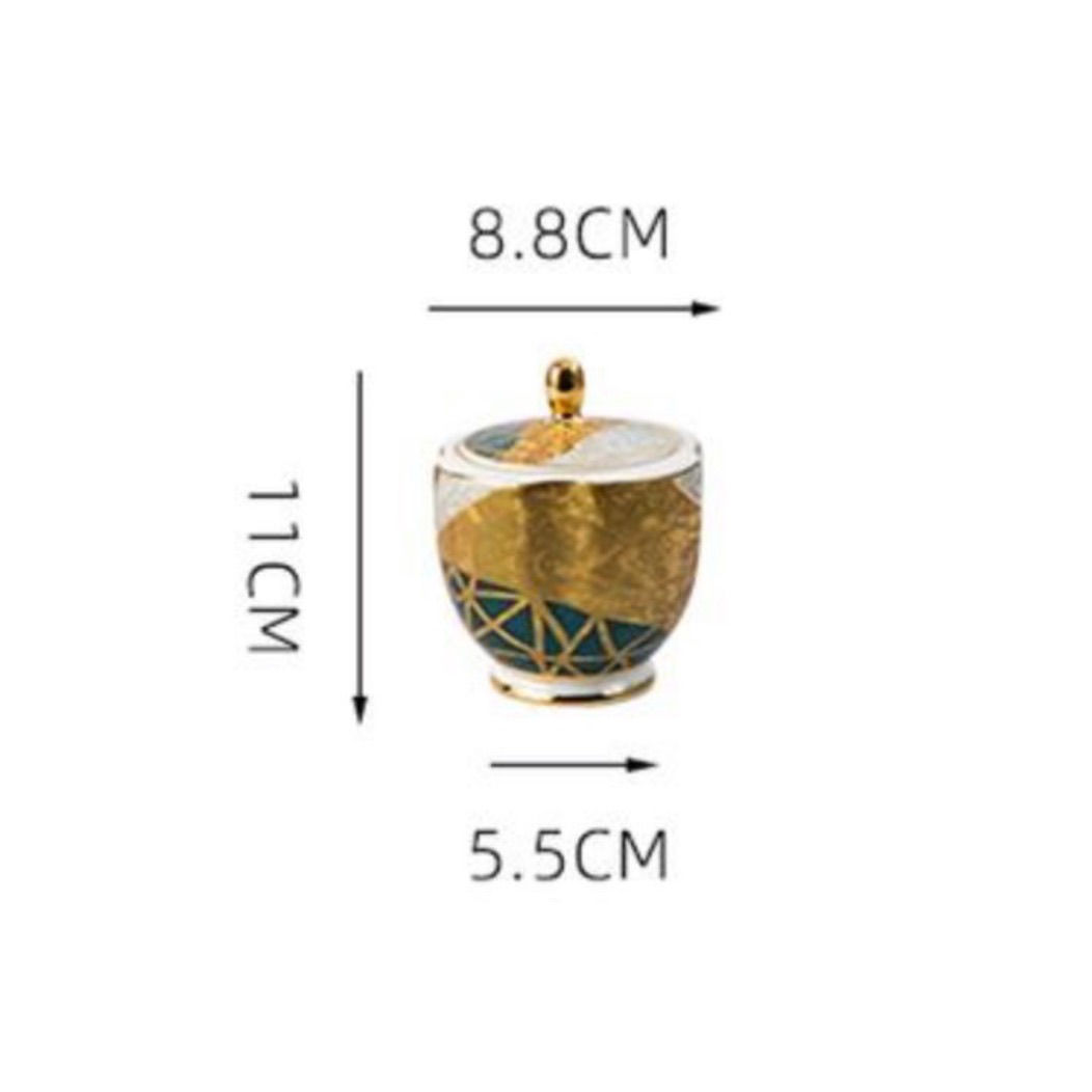 European-style gold bone China coffee cup and saucer set ceramic flower teacup small deluxe afternoon teacup spoon اكواب قهوه: Milk jug