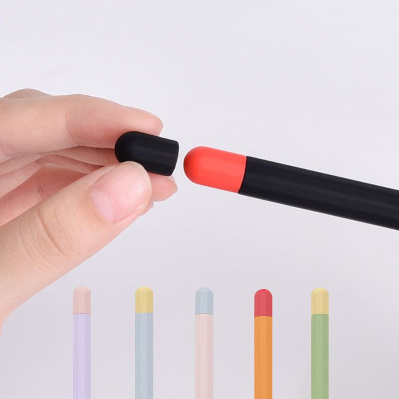 Protective Safety Case For Apple Pencil 2 Anti-lost Anti-Shock Silicone Sleeve Cover For Ipad Tablet Touch Pencil 2 Kits