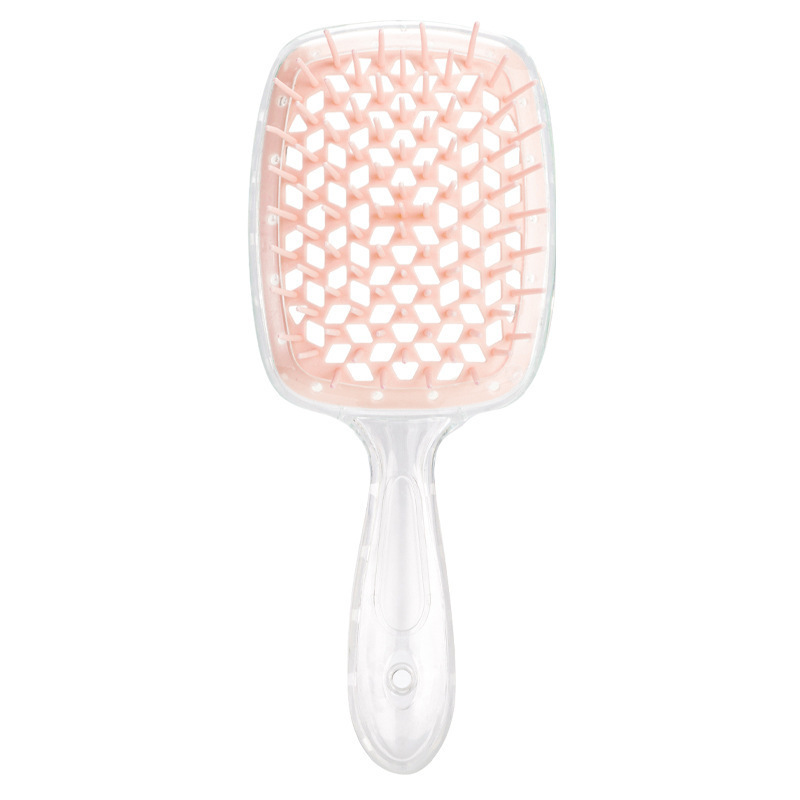 Air Cushion Comb Hair Massage Wet Dry Comb Anti-static Hollow Out Wet Curly Hair Brushes Barber Styling Tool: Silver