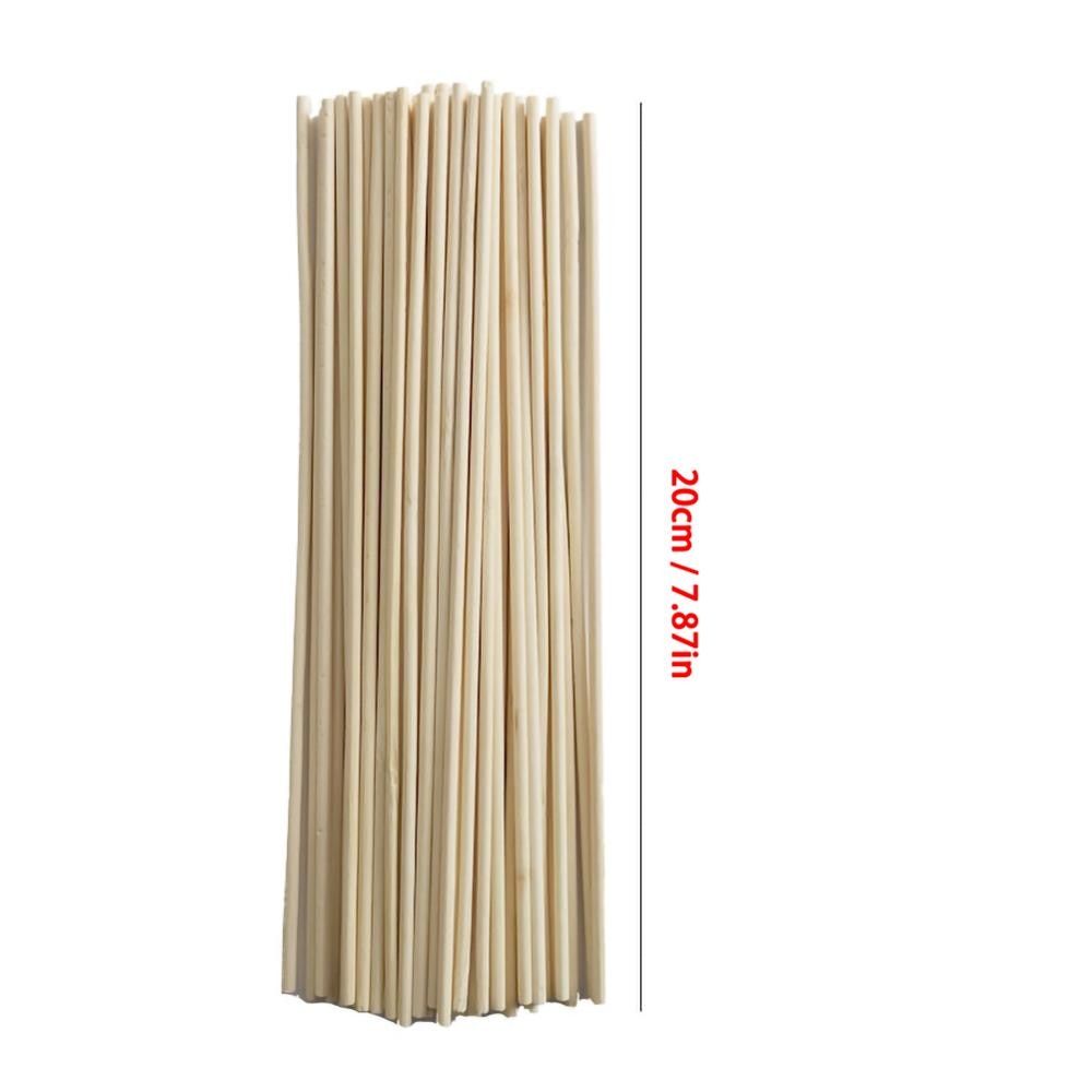 Palo de soporte de madera para plantas, herramienta de Jardín de plantas en maceta para interiores, flores y plantas para crecimiento de varilla de soporte, palitos de bambú para picar, 50 Uds.