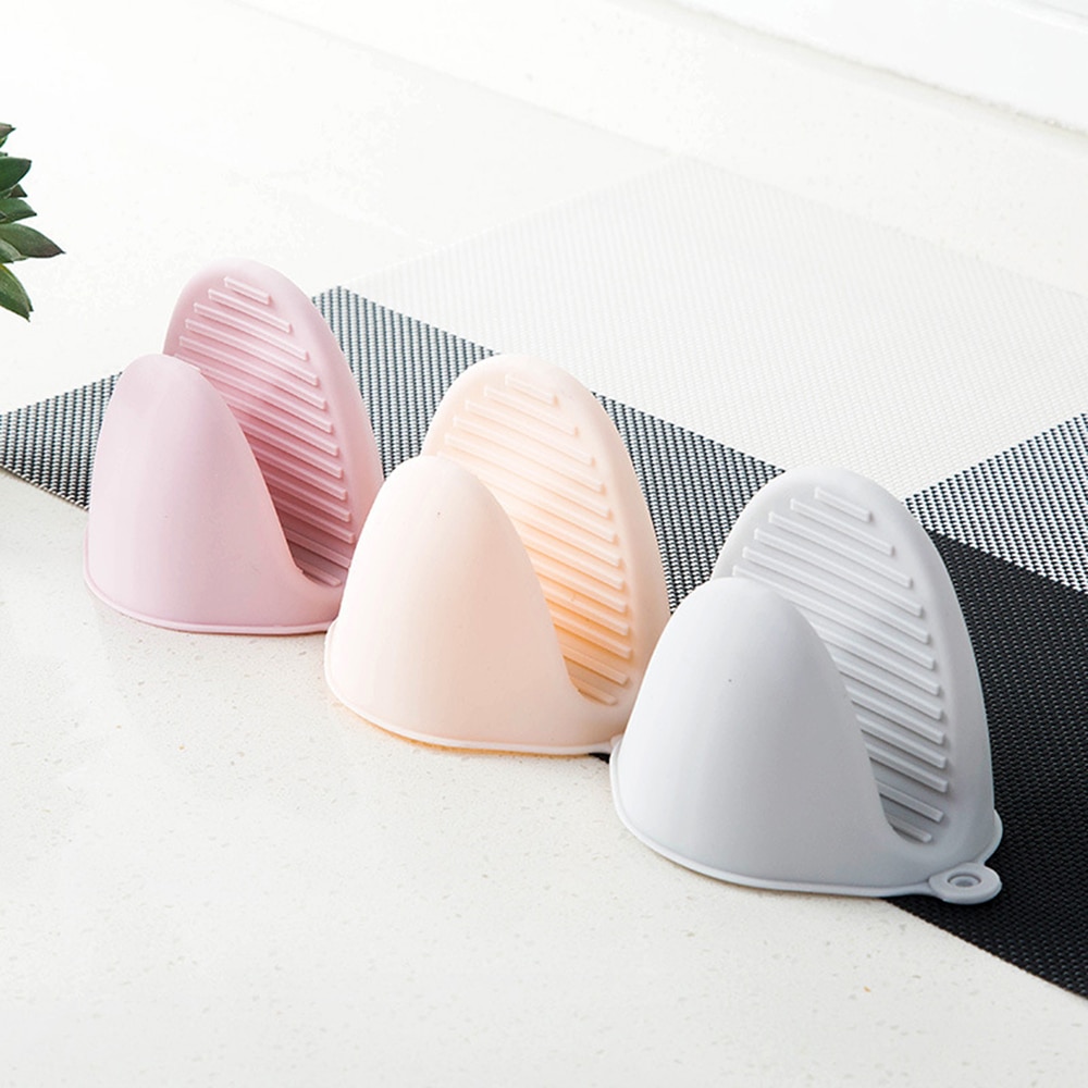 Lättstädad mikrovågsvante halkfri handske silikon handskydd värmetålig vante förtjockad köksmatlagningsprylar