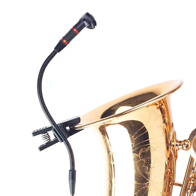 T100S Microphone Clamp for Trumpets Mic Holder for French Horns Clarinets Wind Instrument Microfones Clips