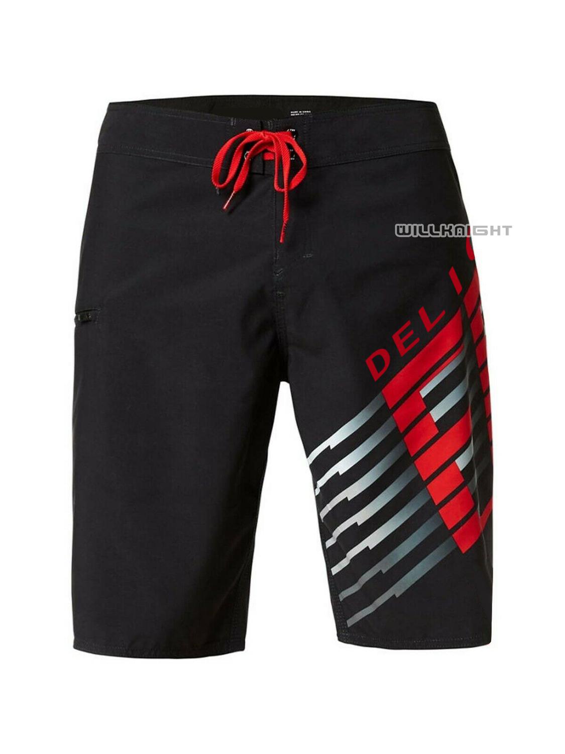 Sarte fox lightspeed boardshorts svømmebrætshorts motocross motorcykel sommerbukser: Sort / 32