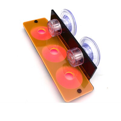 Fluorescence Coral Frag Rack SPS Acrylic Marine Aquarium Reef With Plugs LPS bracket Mount Tool for being placed: Orange3 holes