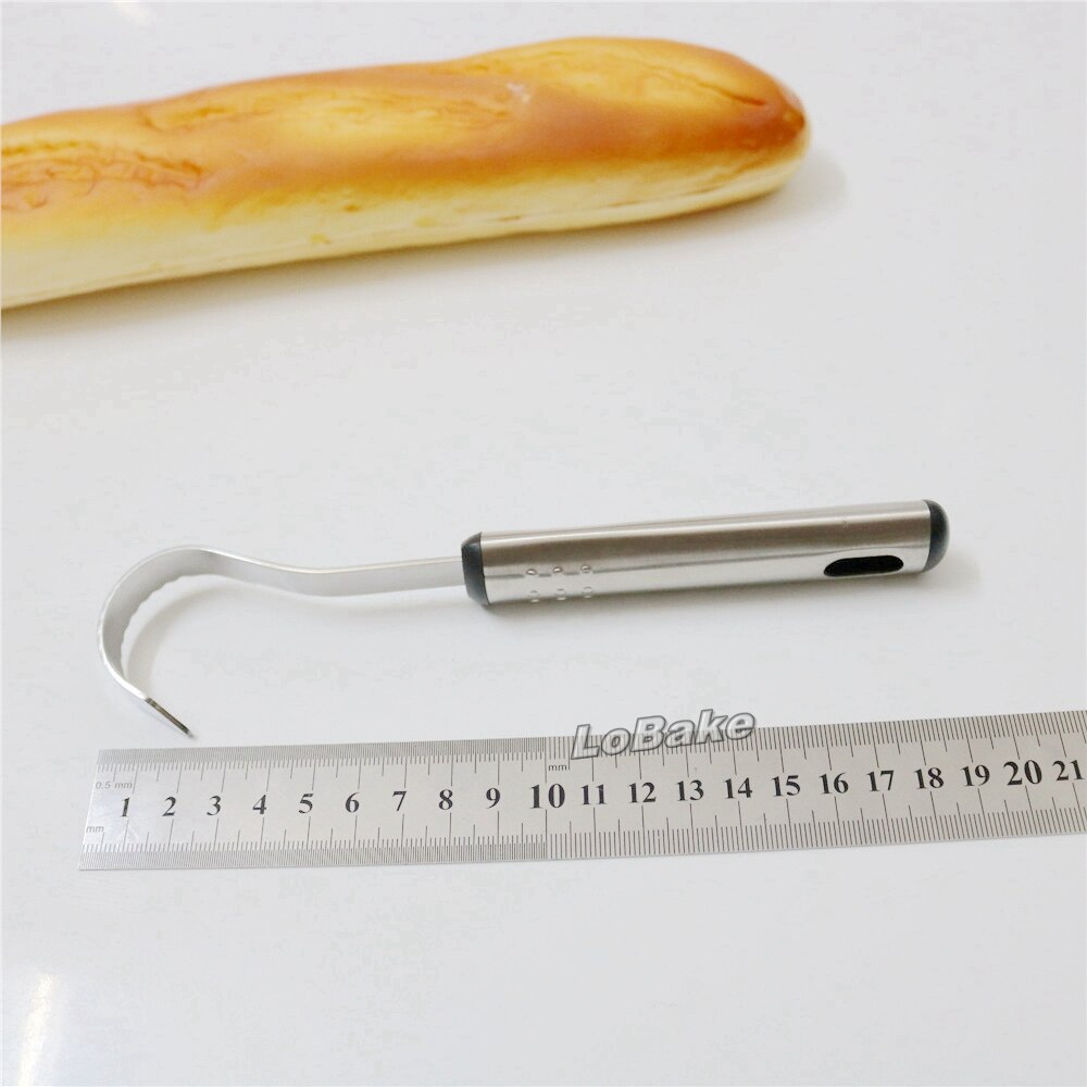 Rizador de mantequilla de acero inoxidable de , cuchillo curvo, raspador de pastel para mousse de chocolate, herramientas de cocina
