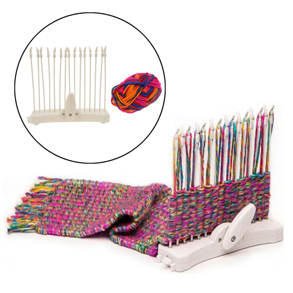 Multi-Craft Weaving Loom Arts & Crafts Project Develops Creativity Weaving Frame Loom with Stand for Beginners Kids