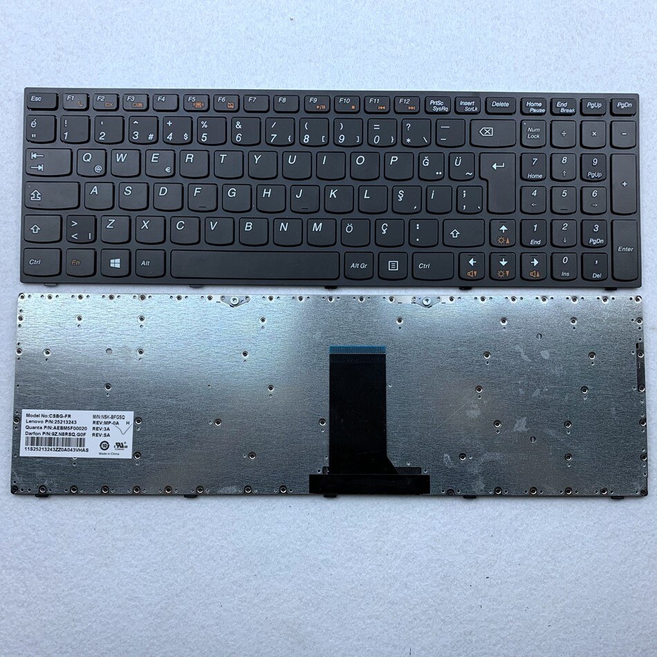 Russian Nordic French Turkish Laptop Keyboard For Lenovo B5400 B5400A M5400 M5400A M5400A-IFI M5400AT Fr(Azerty) RU TR ND Layout