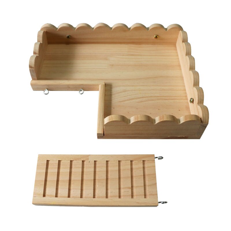 Platforma chomika ze schodami wiewiórki jeż smoczy kot taca równowaga złoty niedźwiedź z litego drewna pedał zabawka dla chomika drugie piętro