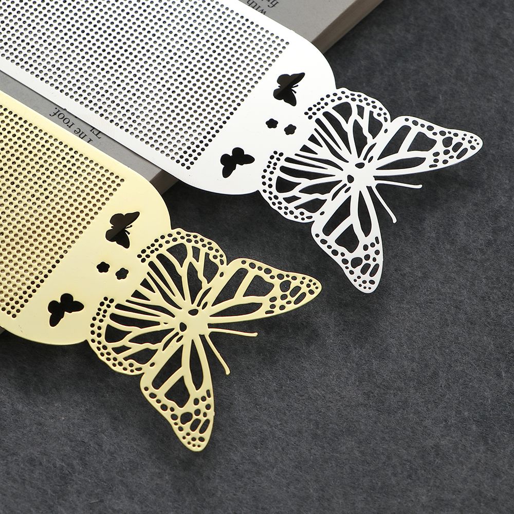 DIY Craft Cross Stitch Bookmark Cute Butterfly Owl Metal Silver Golden Needlework Embroidery Counted Cross-Stitching Kit