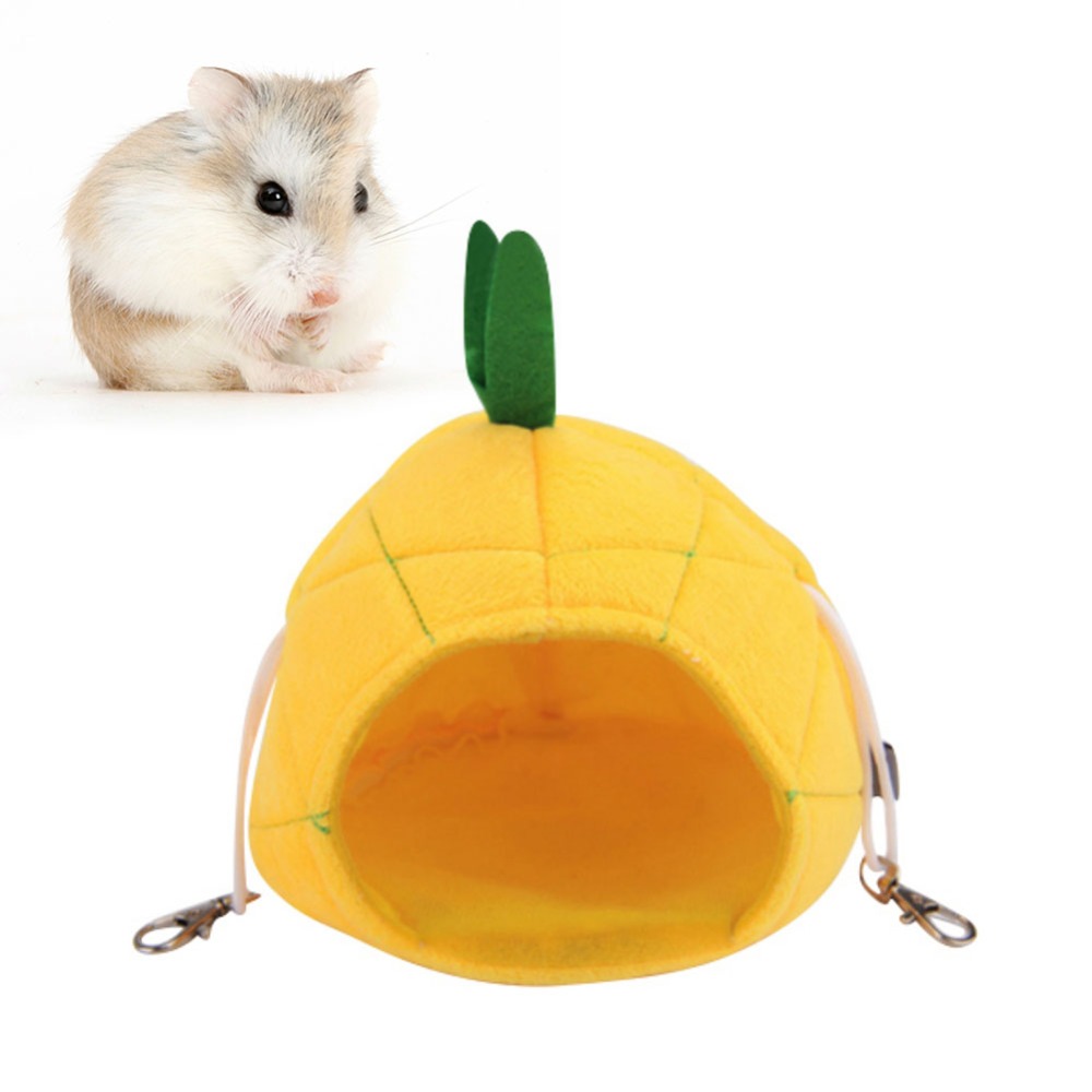 Sød ananas frø hamster hængende seng hus varm pindsvin marsvin seng til lille race lille kæledyr tilbehør 1