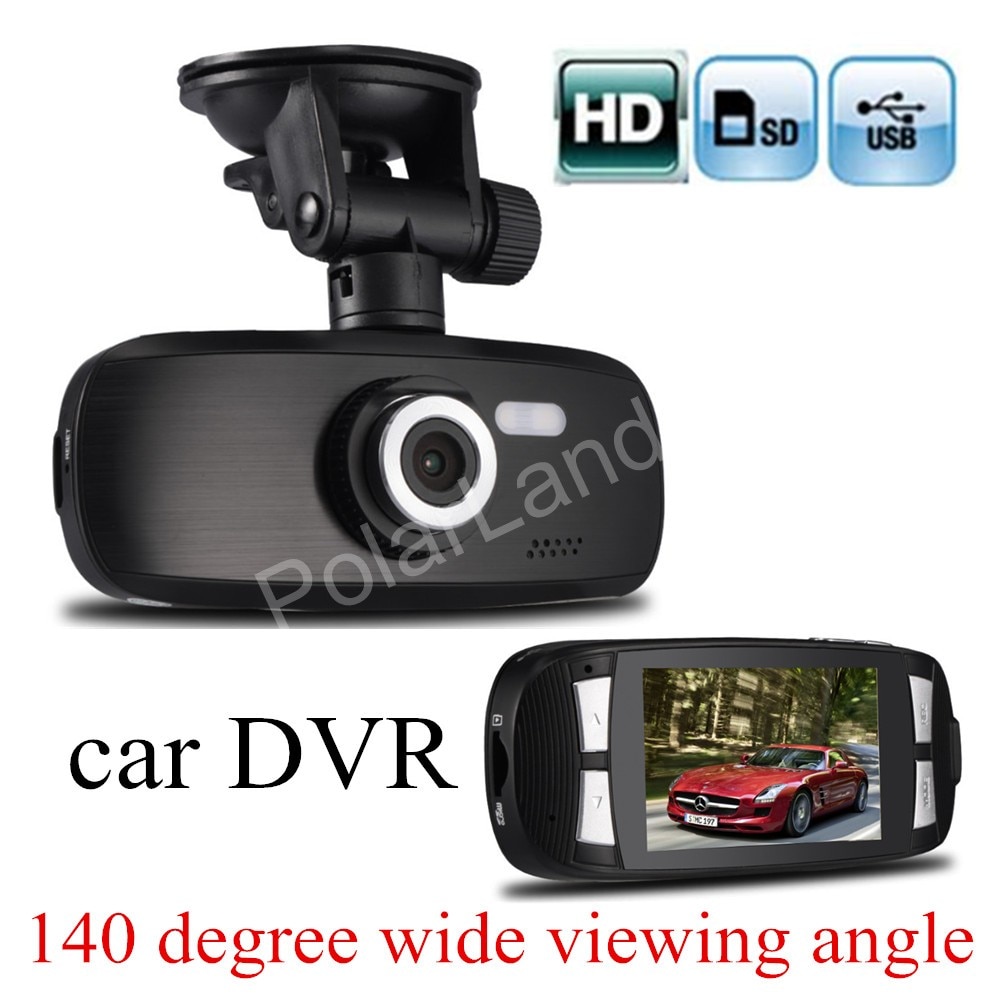 Zwarte Auto DVR 2.7 "inch LCD Novatek 96650 HD G1W 140 graden Brede kijkhoek auto voertuig Camera Recorder camcorder dashcam