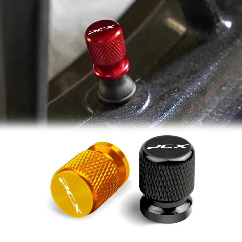 Accesorios de motocicleta para Honda PCX 125 150 160 PCX125 PCX150 PCX160 2022, tapas de cubierta de vástago de puerto de aire de válvula de neumático de Metal, 2 uds.