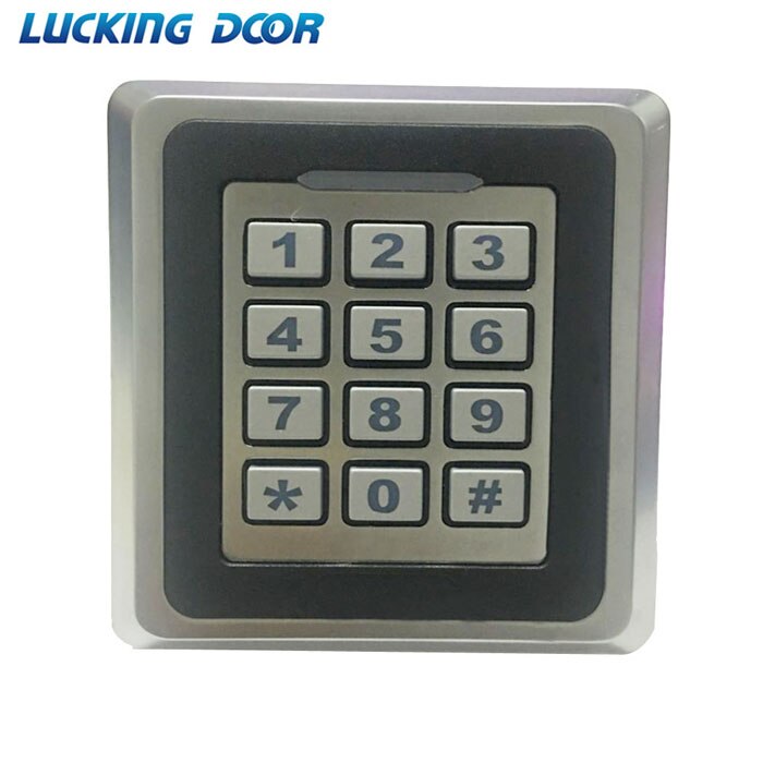 LUCKING DOOR RFID Access Control System Proximity Card Standalone 8000 Users Door Access Control Waterproof Metal Case: AC
