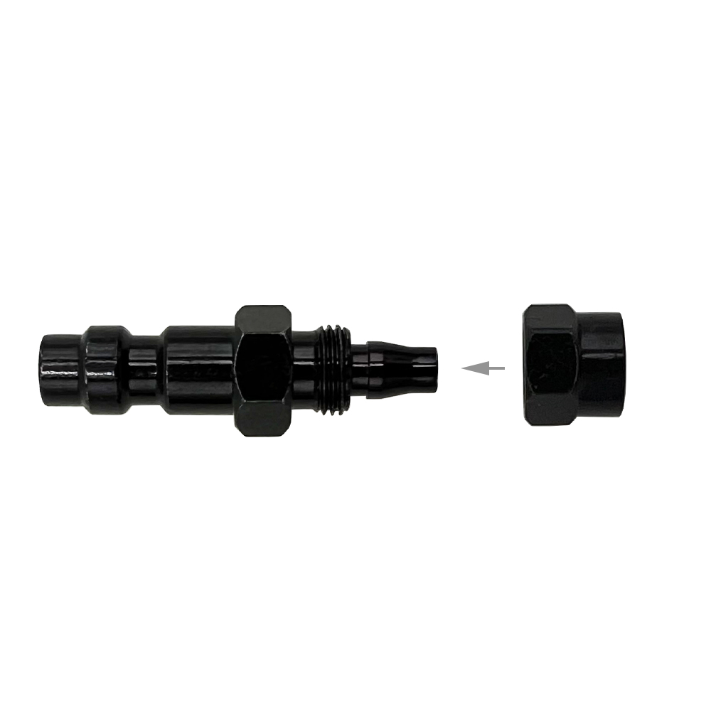 HPA (US Foster) 23-2 Male / 2302 Female Quick Disconnect QD Push-In Plug Fitting to 6MM - 6.35MM OD Hose For Pneumatic Tools