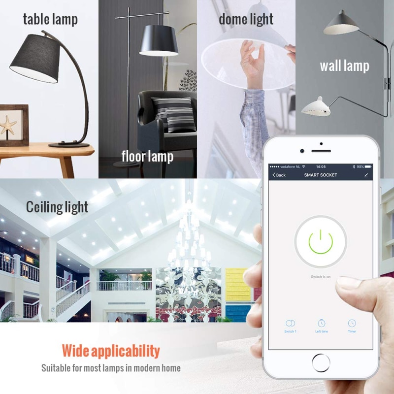 E27 Fcmila Smart Wifi Bulb Dimming Light Bulb 220V 15W Cold&Warm Smart Light Bulb Voice Control Work With Alexa Google Home