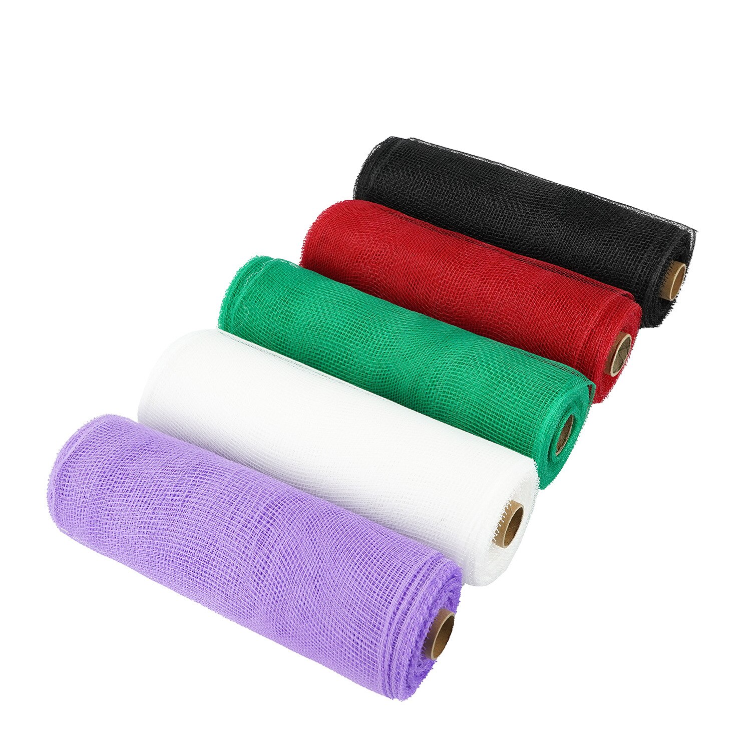 10 Yards/Roll（260mmx90mm) Deco Poly Mesh Ribbon Flower Packaging Decorative Ribbons for Wreaths Swags Bows Wrapping