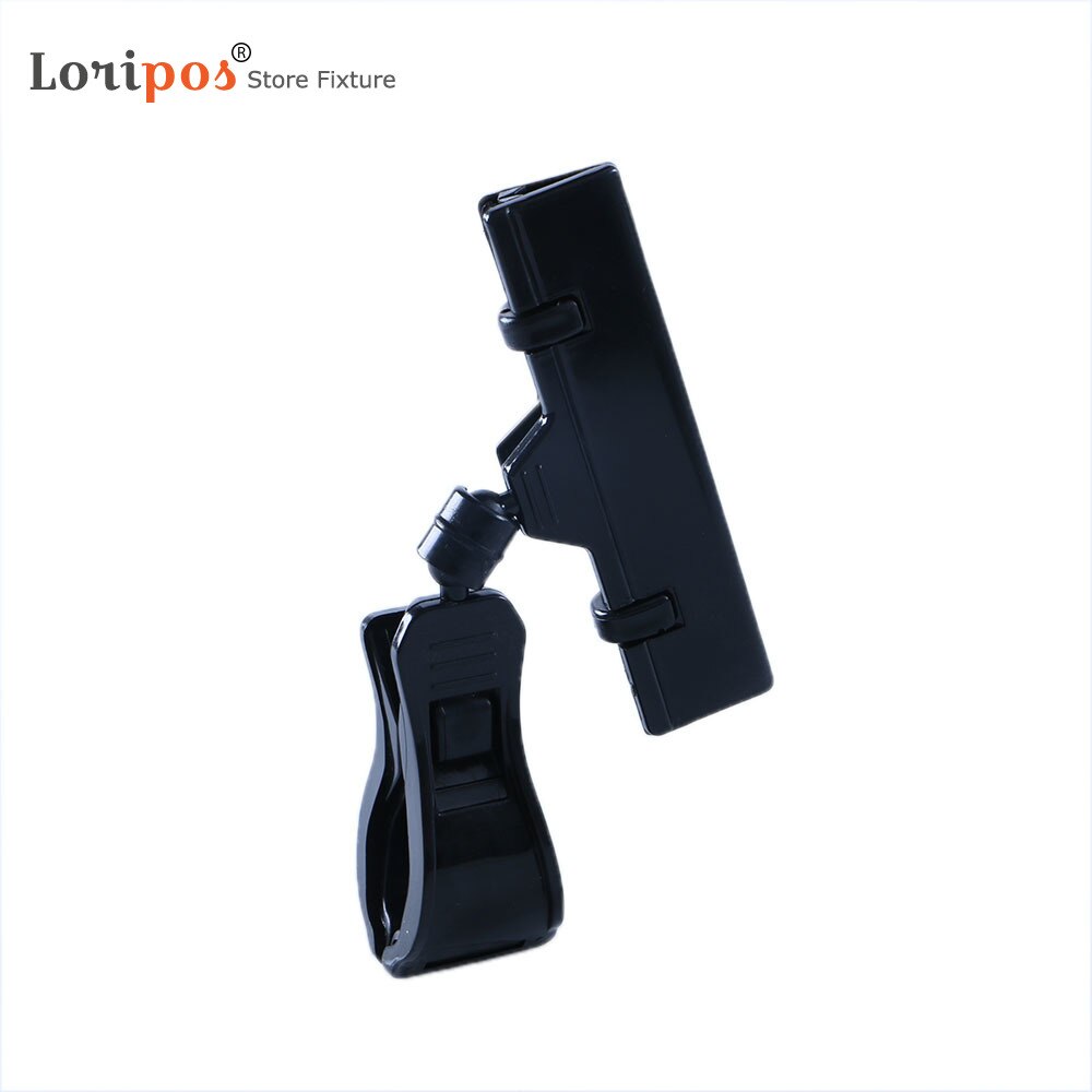 Jumbo Black POP Clamp Rotating Swivel Sign Holder Clip For Surfaces Up | Loripos