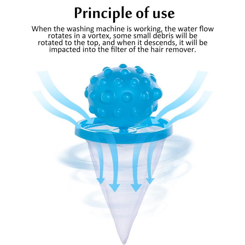 Ball-Type Lint Mesh Filter Bag Hair Remover Pouch Cleaning Balls Bag Laundry Hair Catcher Floating Washing Machine Hair Filter