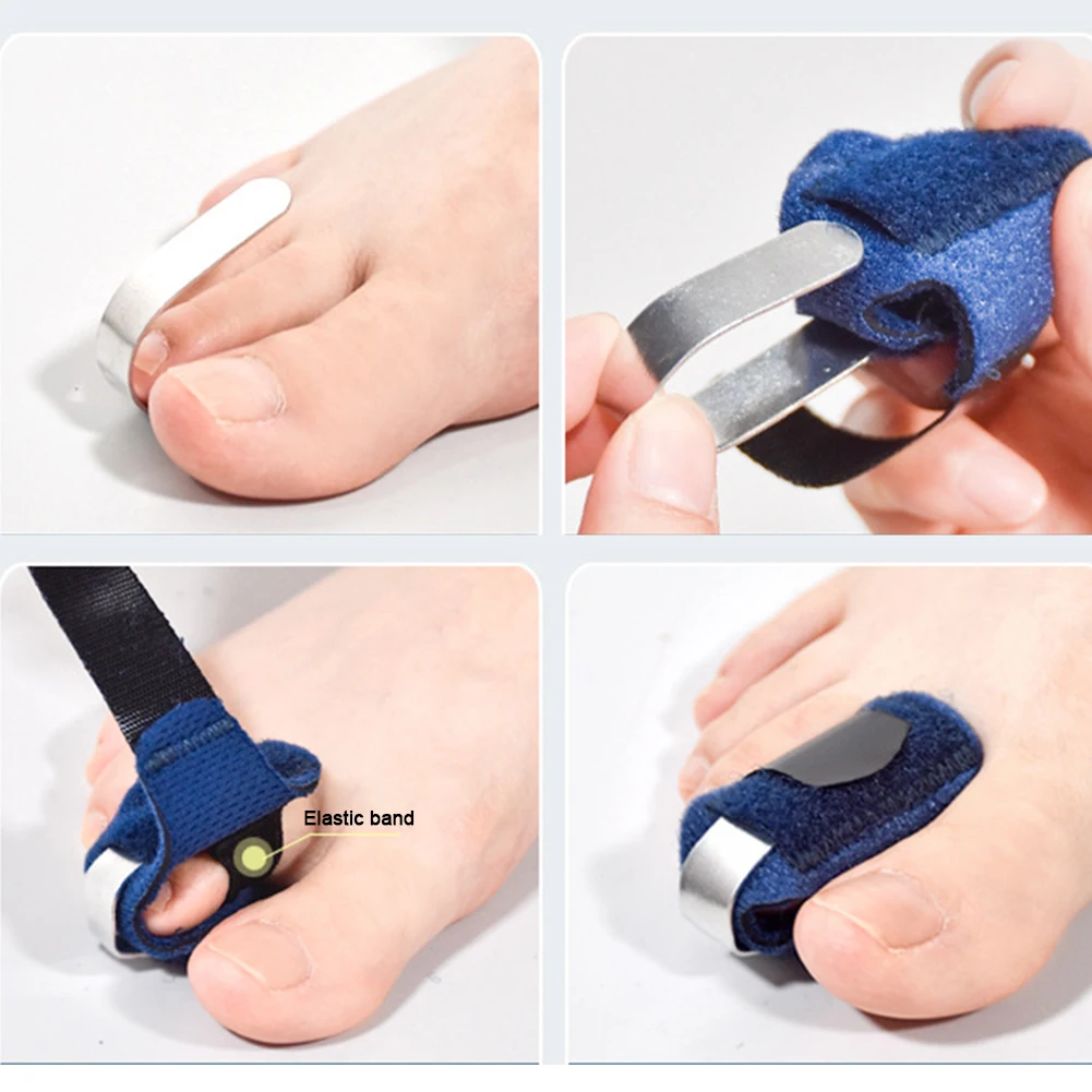 Toe Splint Straightener For Hammer Toe Corrector Crooked Toe Claw Toe Stabilizer Support Brace Wrap Pain Relief Kids Adults