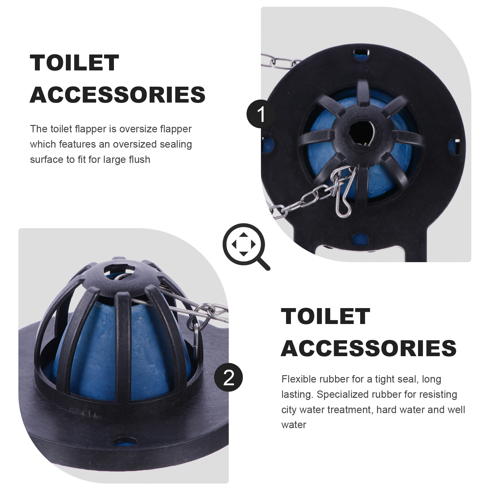 High Performance Toilet Flapper Replacement Parts Water Saving Toilet Flapper