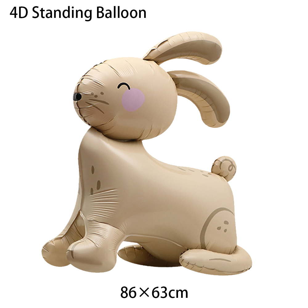 Pasen Folie Opblaasbare Bunny Ballon Staande Bunny Ballon Konijn Vormige Ballonnen voor Indoor Outdoor Yard Kids Pasen Speelgoed Decor