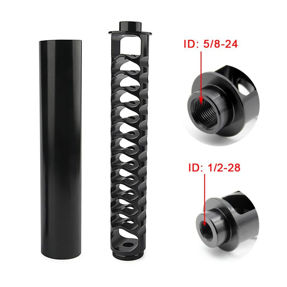Aluminum Trap 1/2-28 5/8-24 6inch 10inch Single Core Fuel Filter Fuel Trap Solvent Trap for NAPA 4003 WIX 24003 Car Motorbike