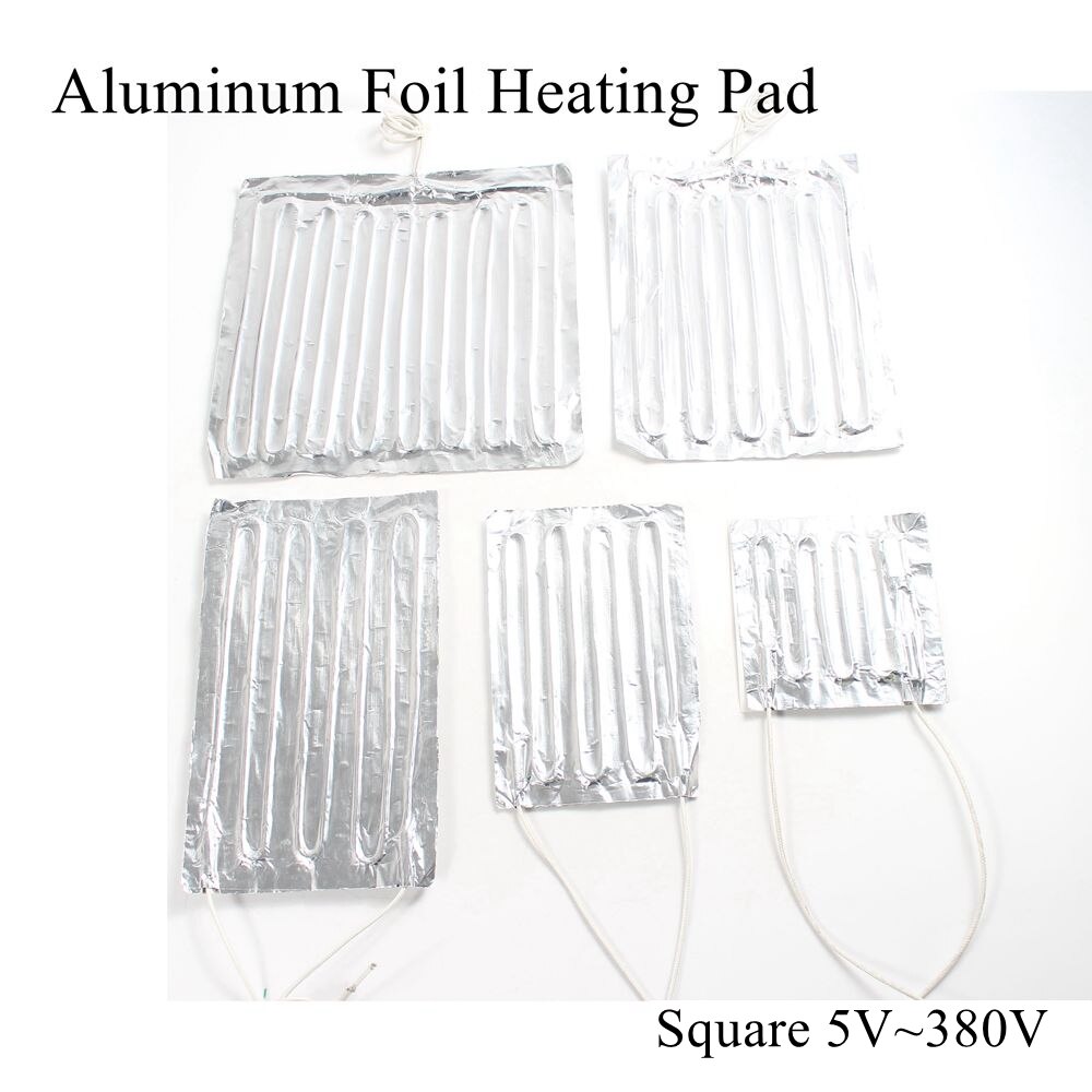 200 x 200mm 220v aluminiumfolie verwarmingsmat rubberen verwarmingsmat verwarmde bedplaatverwarming zelfklevend flexibel waterdicht 3d printer