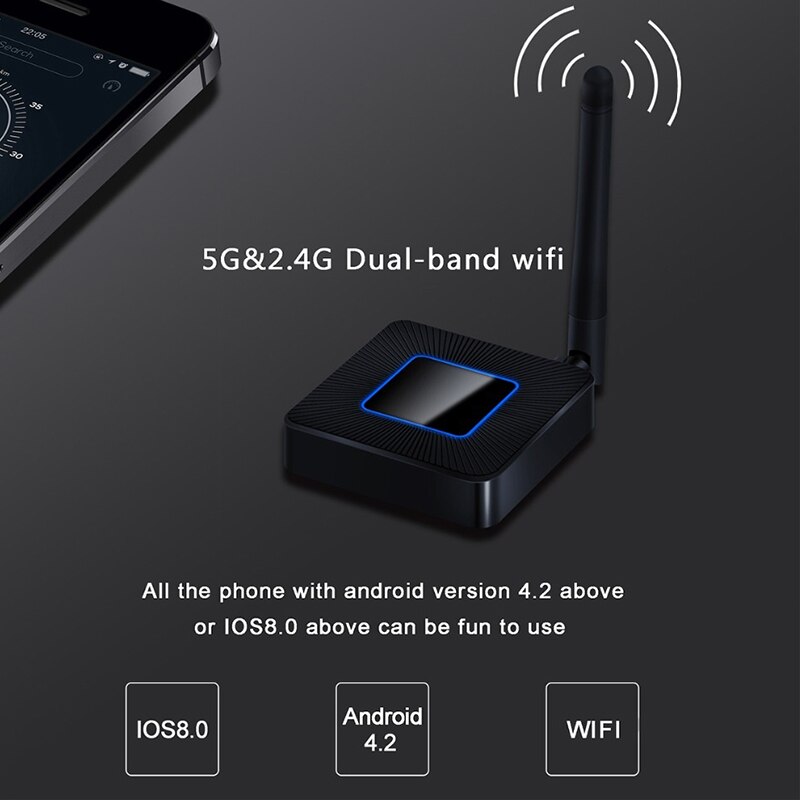 HD 1080P WiFi Media Display TV Stick Wireless HDMI Dongle Miracast USB Cable Screen 5G WiFi Display Airplay DLNA