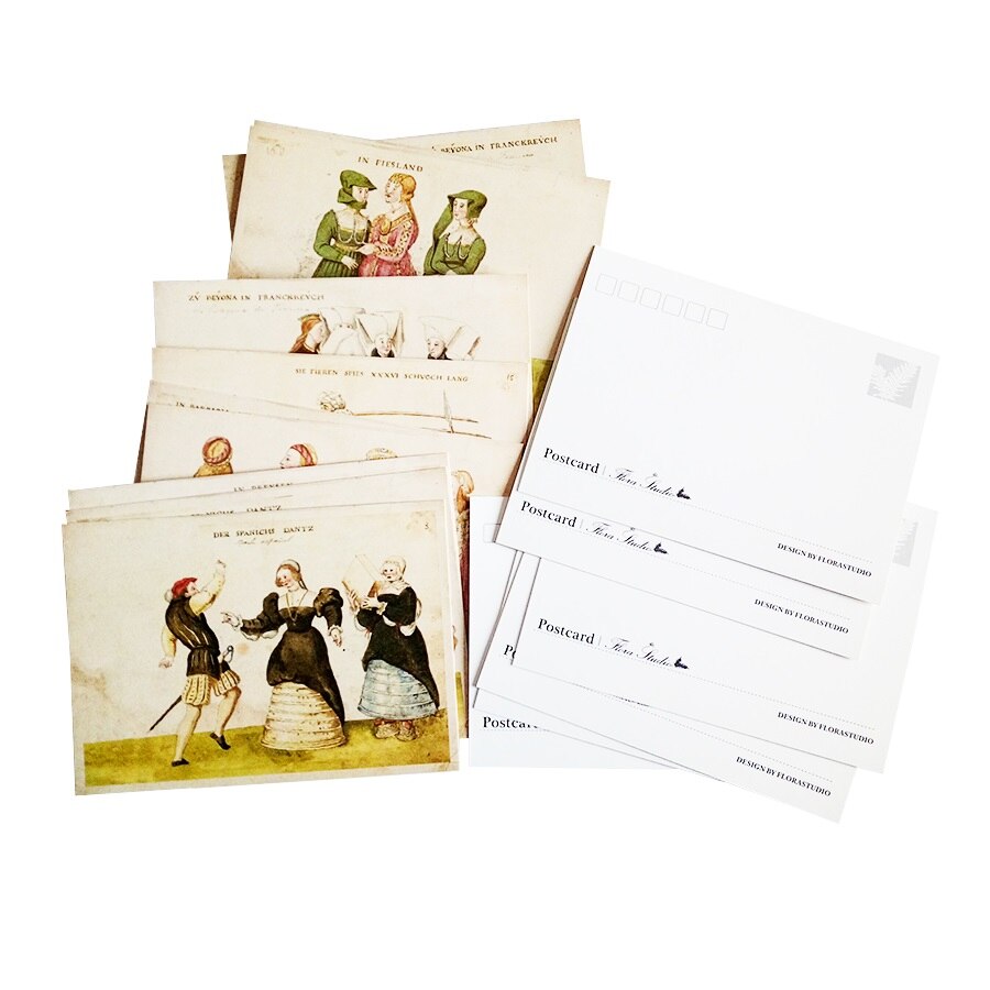 16 unids/lote vintage antiguo la postal de la vida artículos de colección postal decoración tarjeta de felicitación