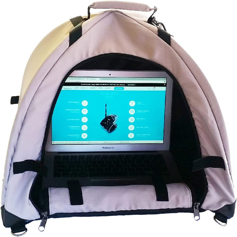 Laptop Sunshade Tent Laptop Sunshade Privacy Protection Cover Foldable Multi Functional Waterproof Portable Outdoor Laptop Bag: Default Title