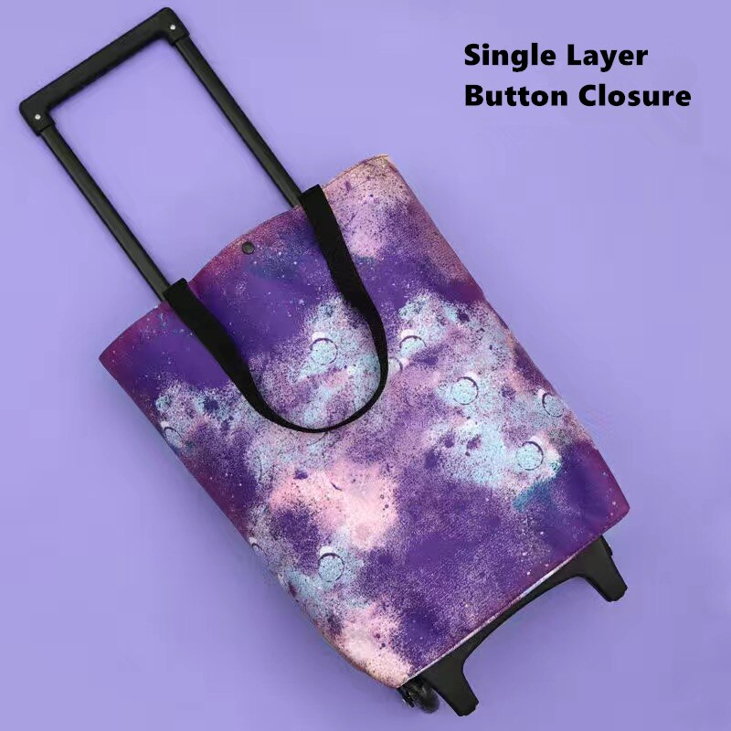 Opvouwbare Boodschappentas Vrouwen Grote Pull Winkelwagen Boodschappentassen Voor Organisator Draagbare Groenten Trolley Tassen Op Wielen De markt: Buttons sky