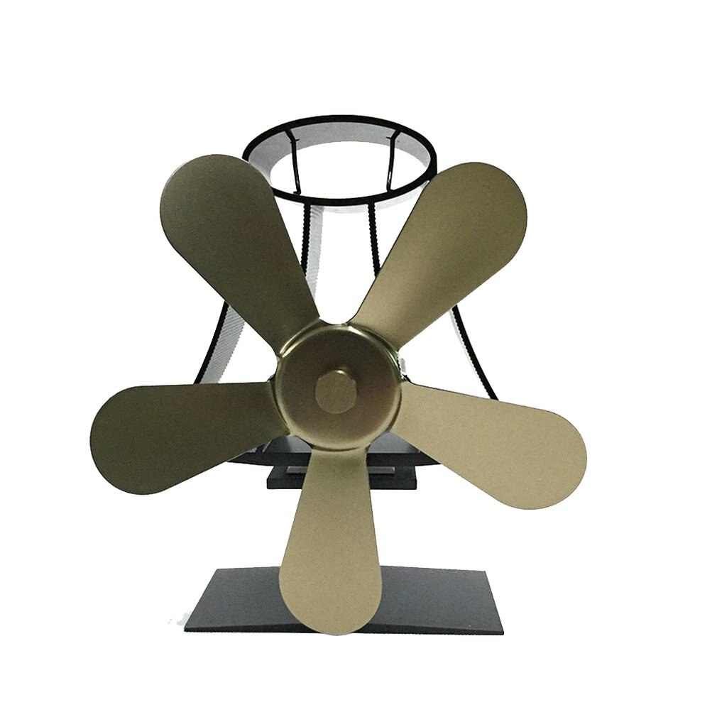 YL-103 Table Lamp Thermodynamic Fireplace Fan Thermal Power Fireplace Fan Eco Friendly Five-leaf Fan