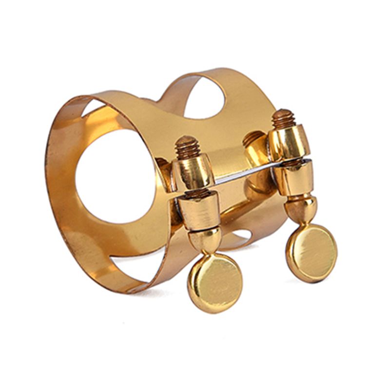 Pince d'embouchure en métal pour clarinette E Alto Sax accessoires en caoutchouc bakélite