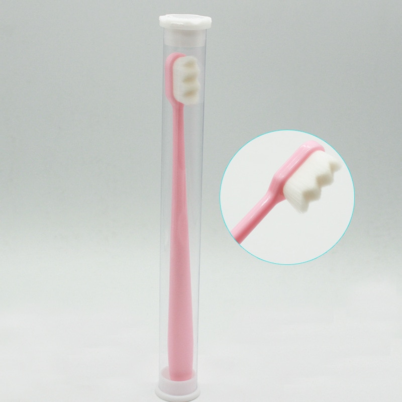 Brosse à dents Ultra-fine, douce, millions de poils Nano, pour adulte, nettoyage en profondeur, Portable, voyage, soins buccaux, 1 pièce: A01