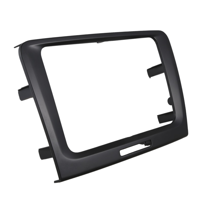 Negro 220X130x210mm 2 Din Car DVD Radio de Panel de salpicadero Fascia marco para Skoda Superb