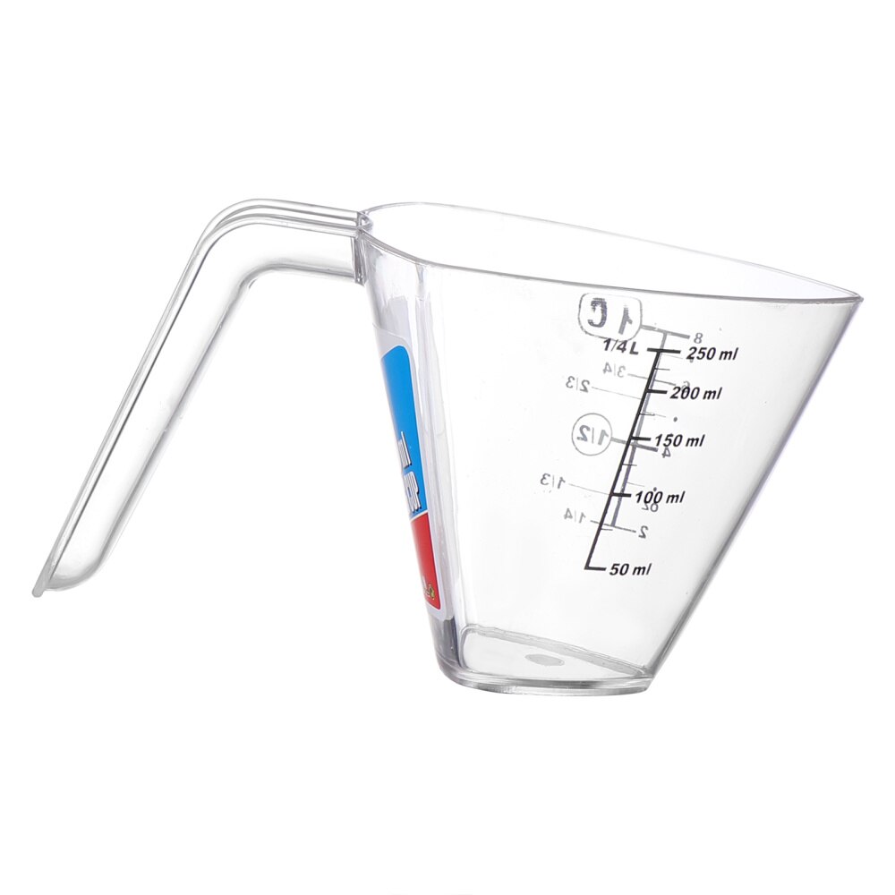 1 Pc 250 Practical Measuring Cup Scale Cup Chic Kitchen Utensil (Transparent)